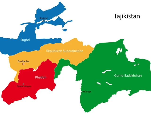 استان‌های(ولایت) تاجیکستان